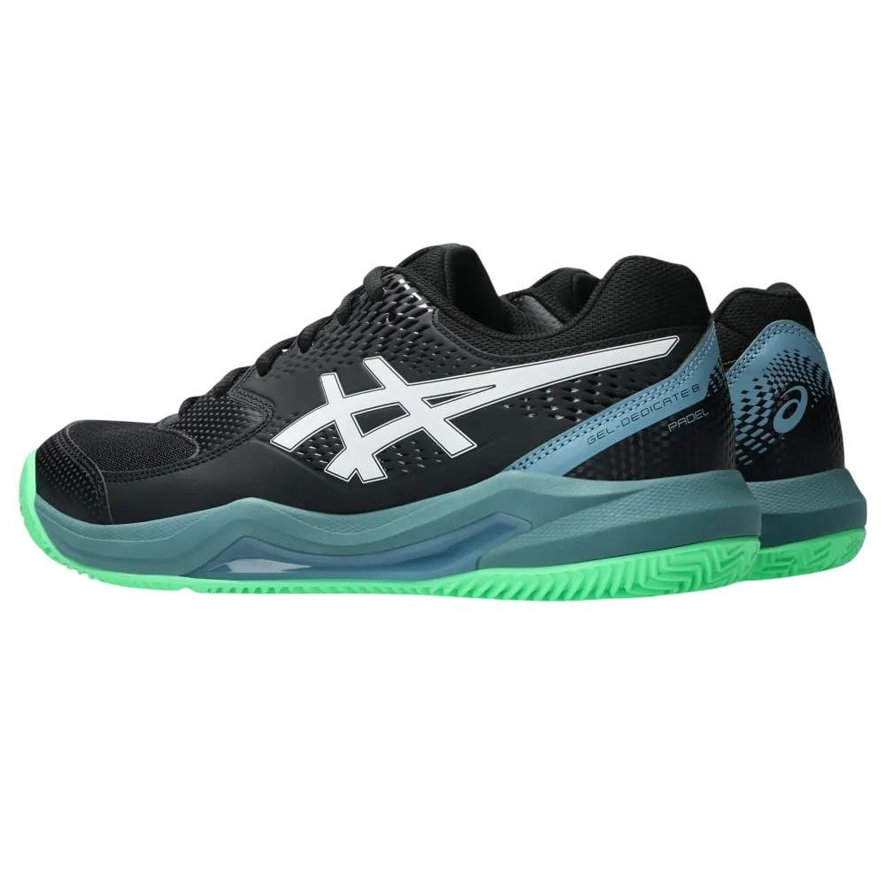 Tênis Asics Dedicate 8 Padel Preto/Verde 4
