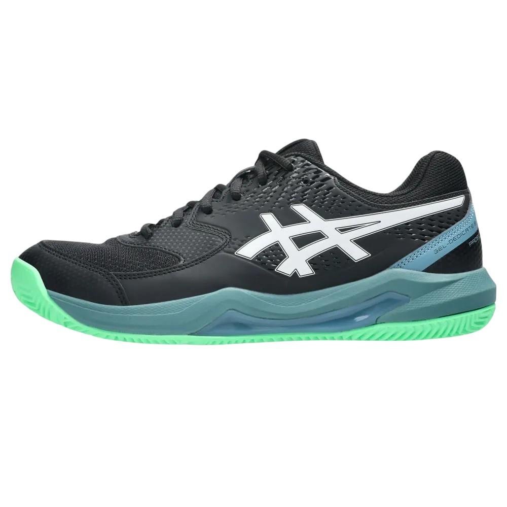 Tênis Asics Dedicate 8 Padel Preto/Verde 5