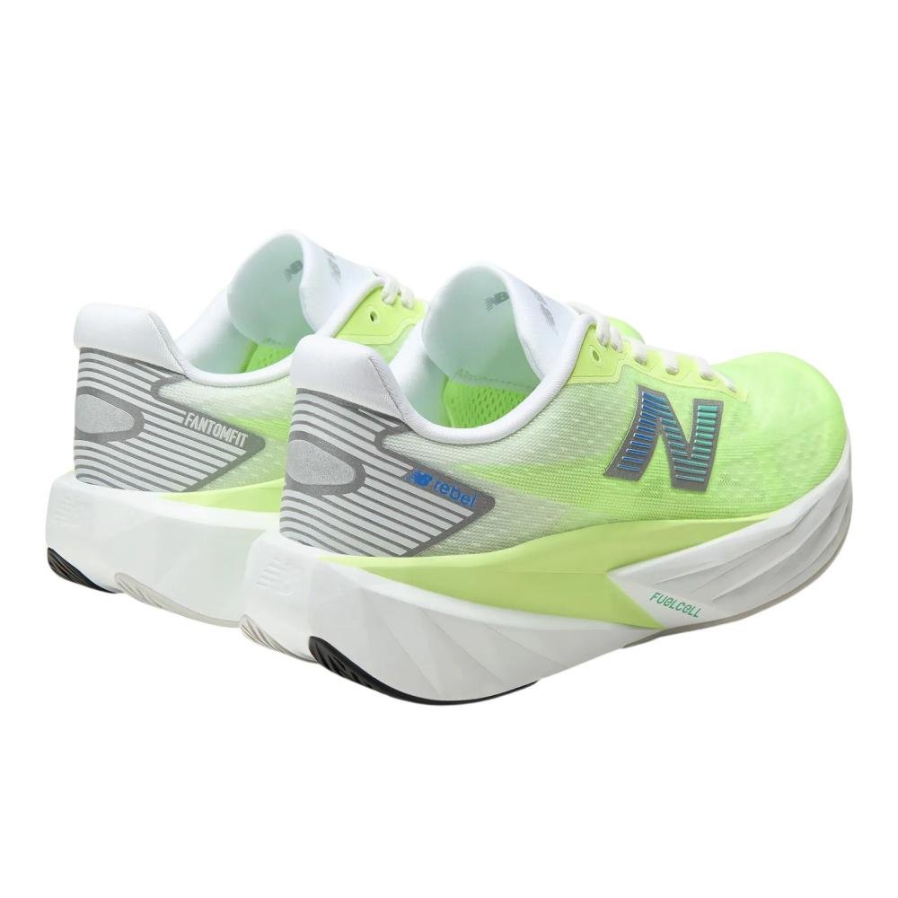 Tênis New Balance Rebel V5 Branco/Verde 5
