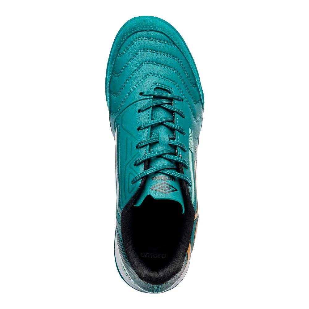 Chuteira Society Umbro Pro 5 Bump Club Verde/Dourado 4