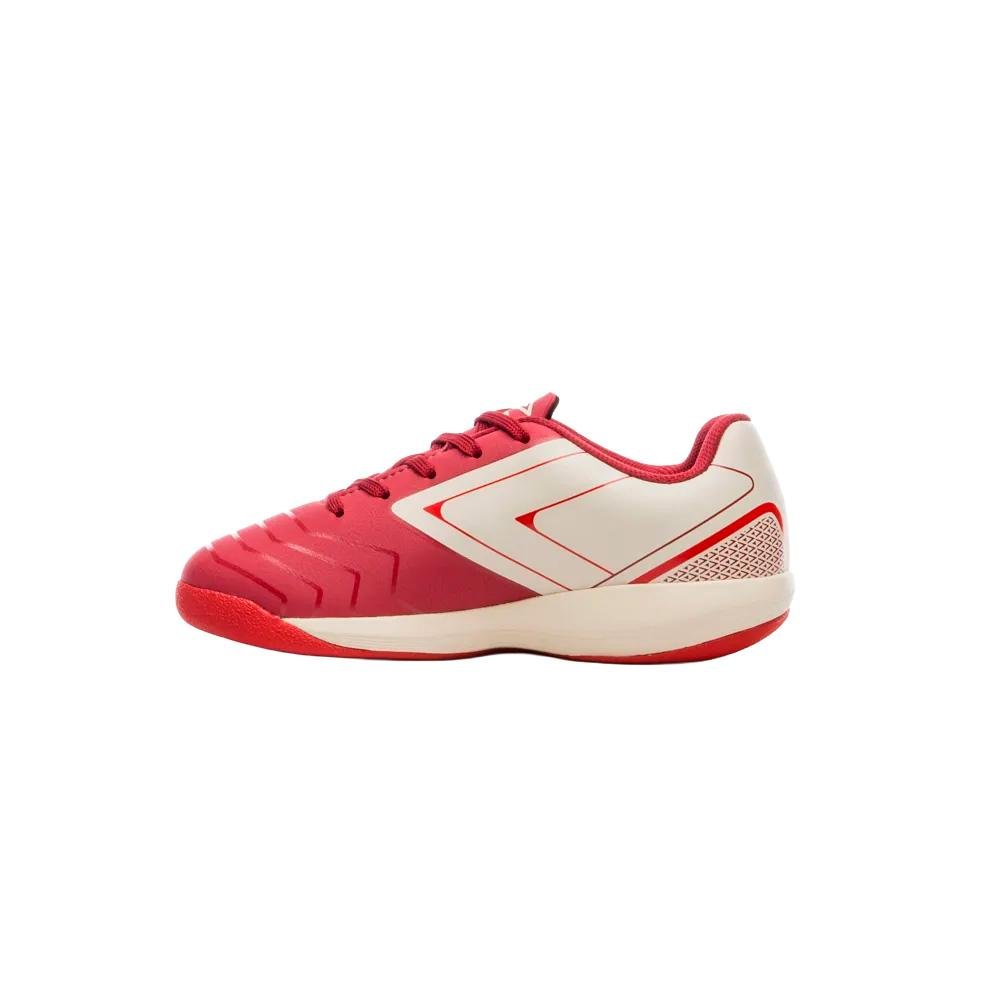 Chuteira Futsal Umbro Pro 5 Jr Vermelho/Bege 2