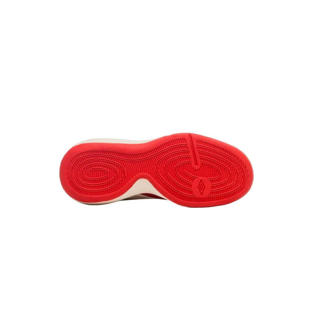 Chuteira Futsal Umbro Pro 5 Jr Vermelho/Bege 5