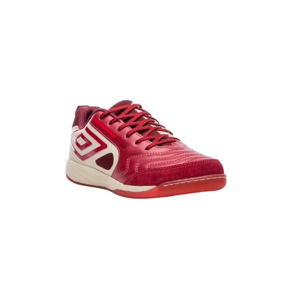 Chuteira Umbro Pro 5 Bump Vermelho/Bege 2
