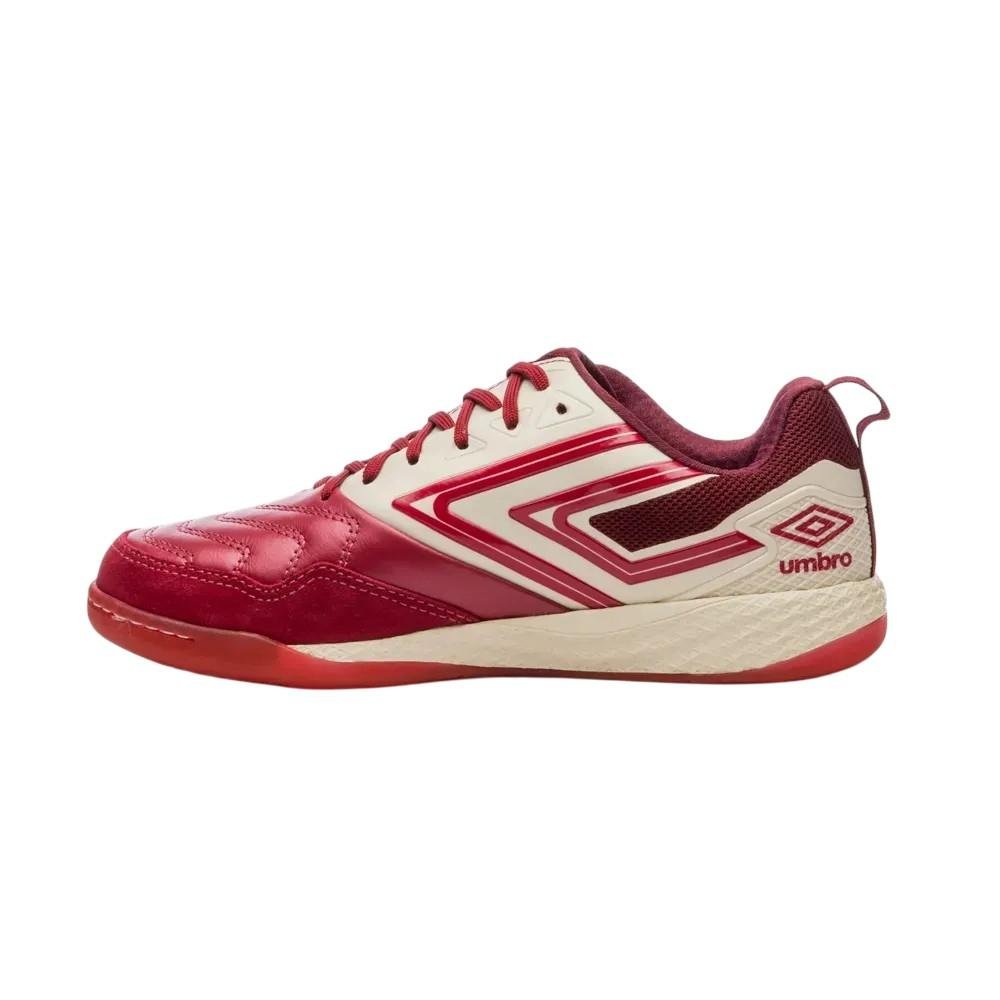 Chuteira Umbro Pro 5 Bump Vermelho/Bege 3