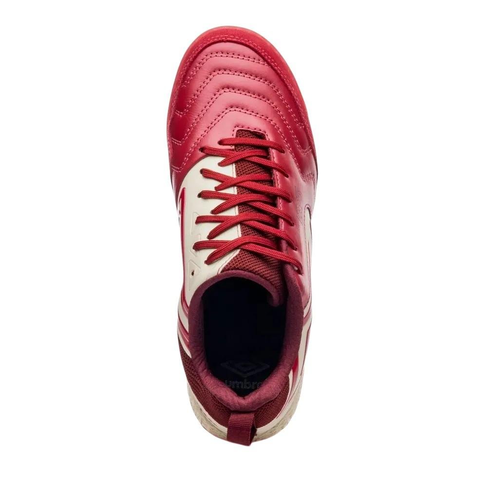 Chuteira Umbro Pro 5 Bump Vermelho/Bege 6