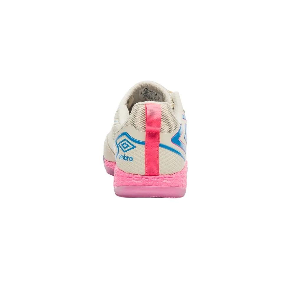 Chuteira Umbro Pro 5 Bump Bege/Azul 6