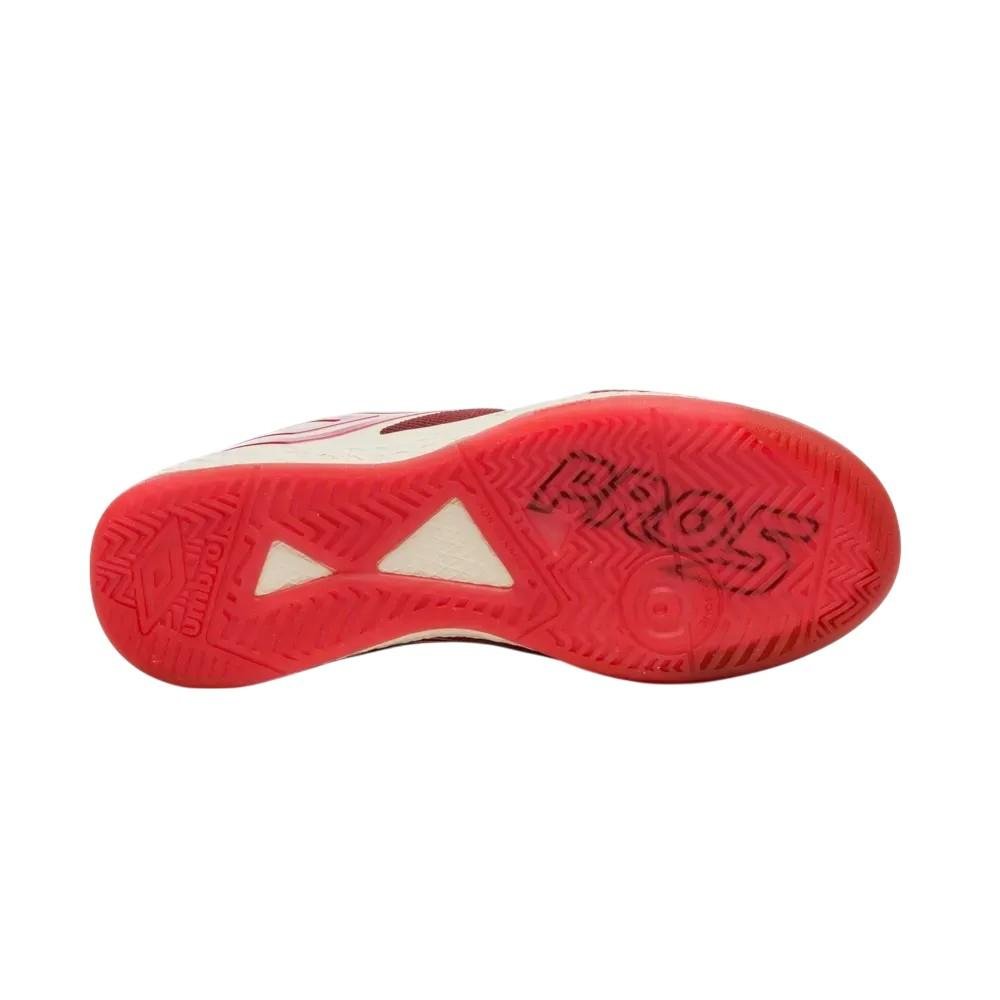 Chuteira Umbro Pro 5 Bump Vermelho/Bege 8