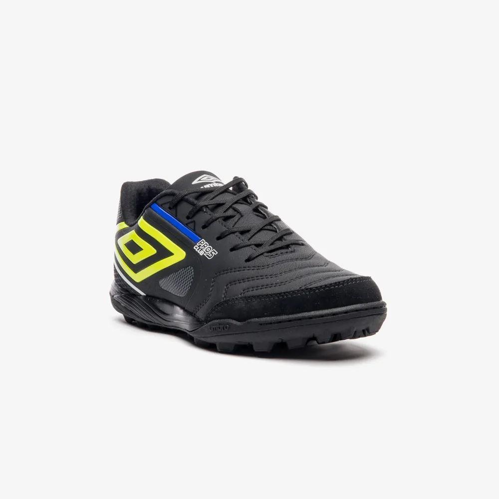 Chuteira Futsal Umbro Pro 5 Bump Club Preto/Verde 2