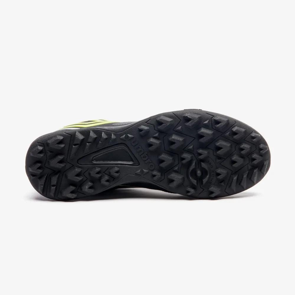 Chuteira Futsal Umbro Pro 5 Bump Club Preto/Verde 4