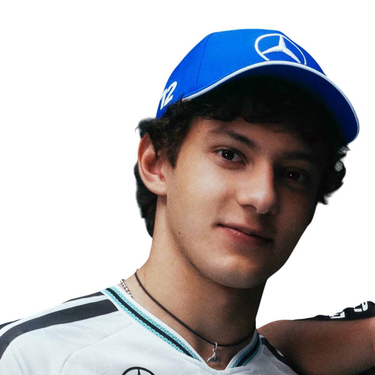 Boné Adidas Mercedes-AMG F1 Andrea Kimi Antonelli Branco/Azul 4