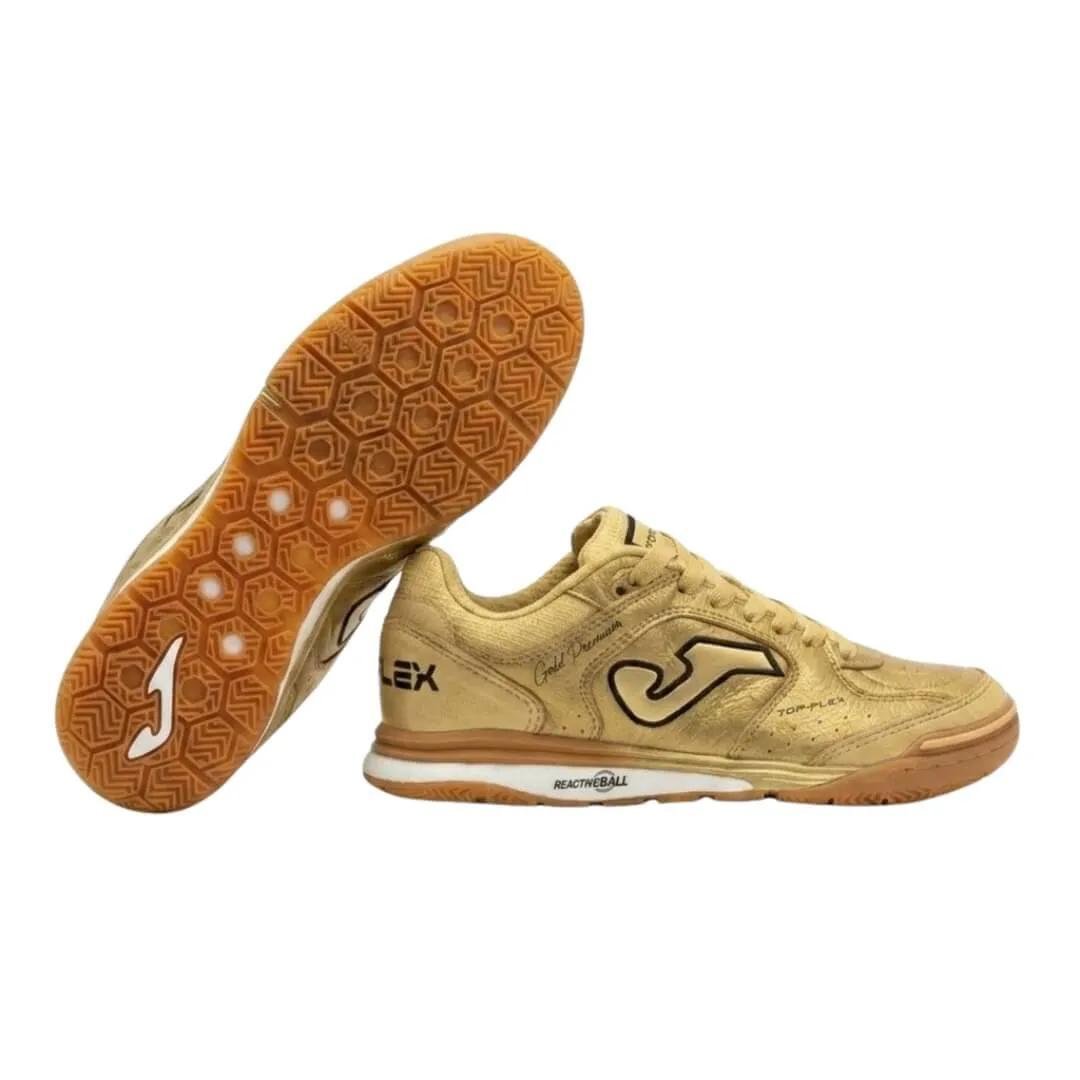 Chuteira Futsal Joma Gold Premium Dourado 4