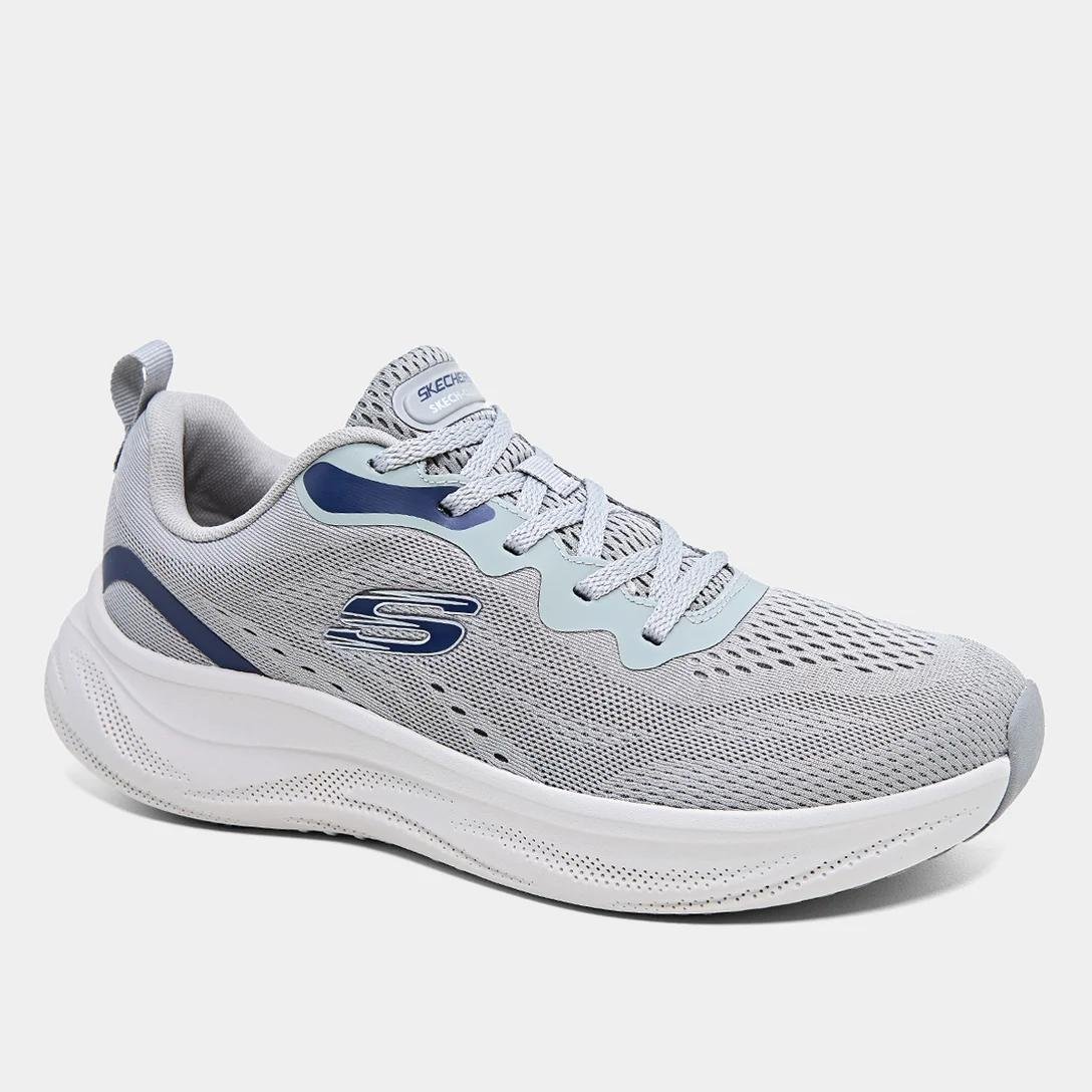 Tênis Skechers Cloud Azul/Cinza 2