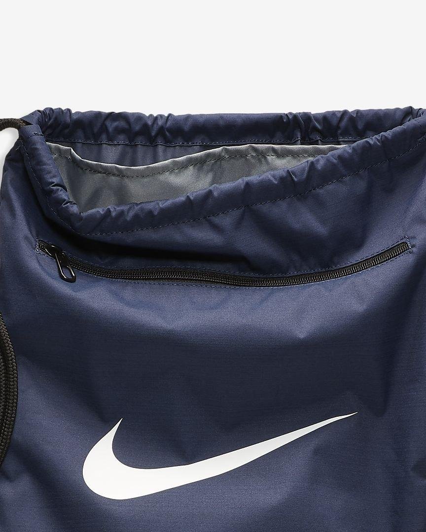 Mochila Nike Brasilia Training Gymsack 9L Azul/Preto 4