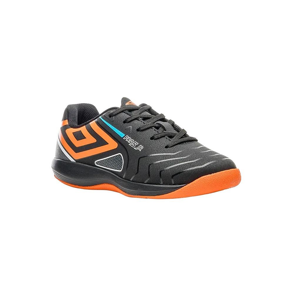 Chuteira Futsal Umbro Pro 5 Jr Preto/Azul 3