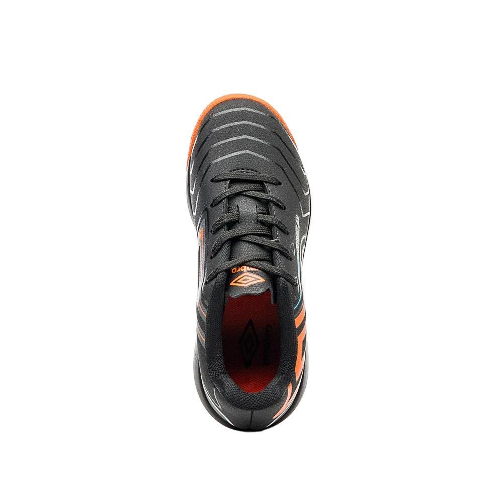 Chuteira Futsal Umbro Pro 5 Jr Preto/Azul 4