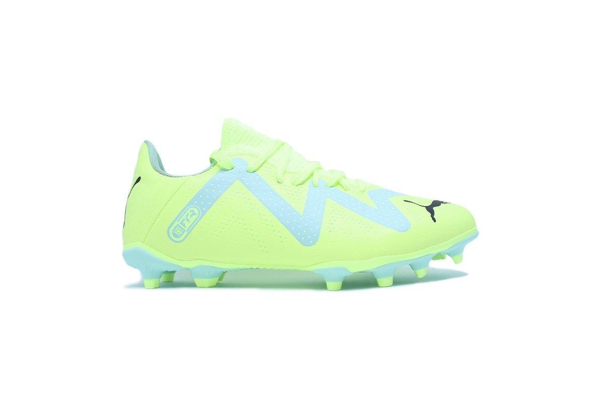 Chuteira campo Puma Future Play - unissex - amarelo e verde
