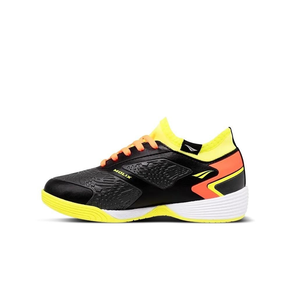 Chuteira Futsal Penalty Evolution Player Preto/Laranja 2