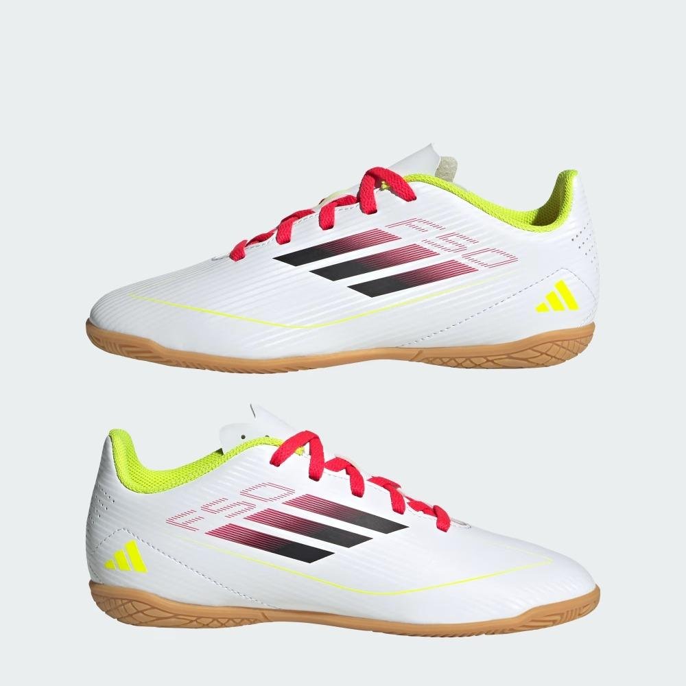 Chuteira Futsal Adidas F50 Branco/Vermelho 8