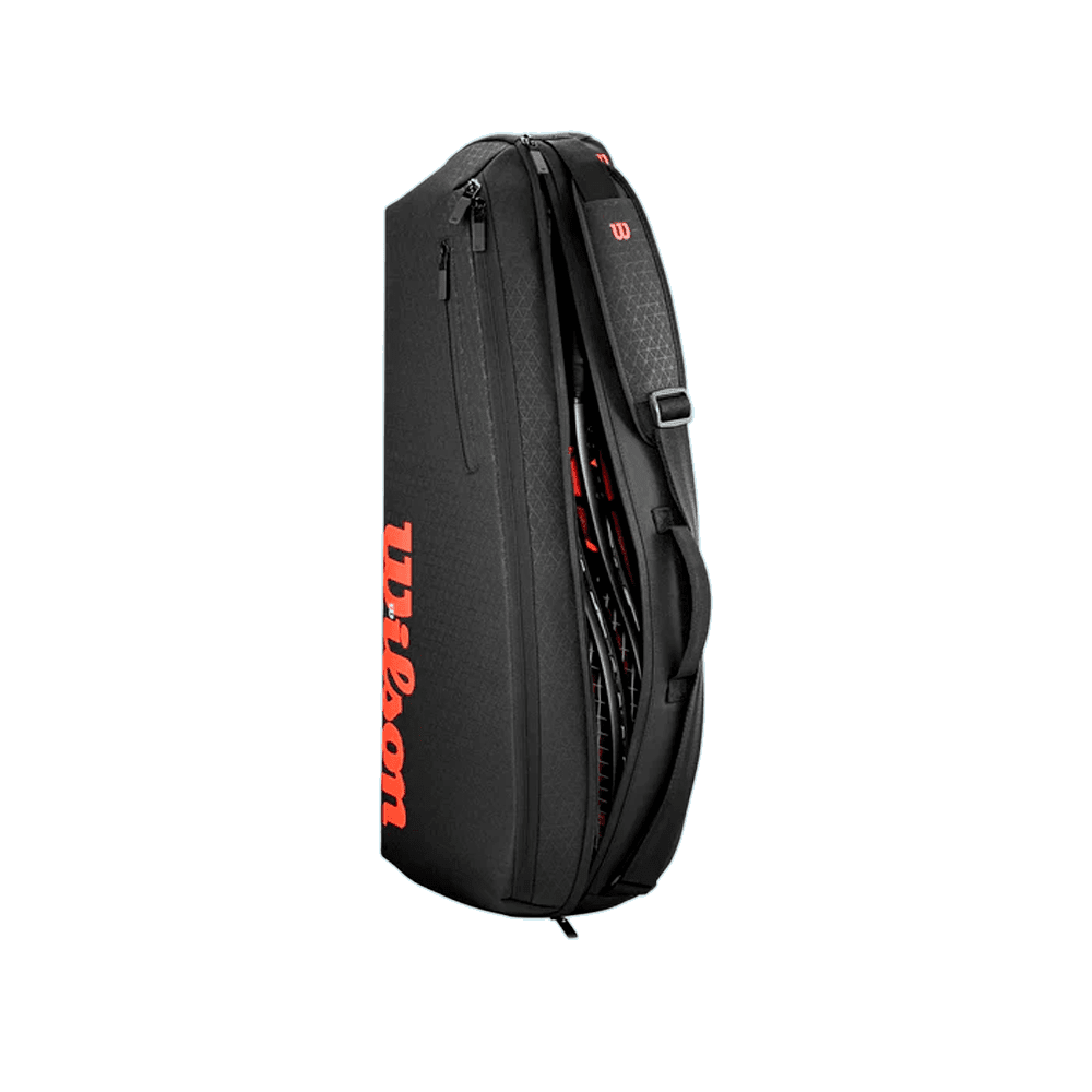 Raqueteira Wilson Clash v3 Super Tour 3 Pack Preto/Vermelho 7