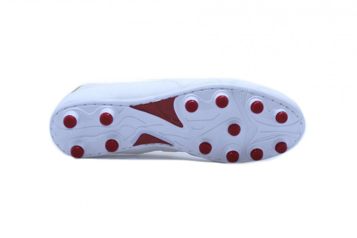 Chuteira Campo Kelme Flamenco Branco/Dourado 4