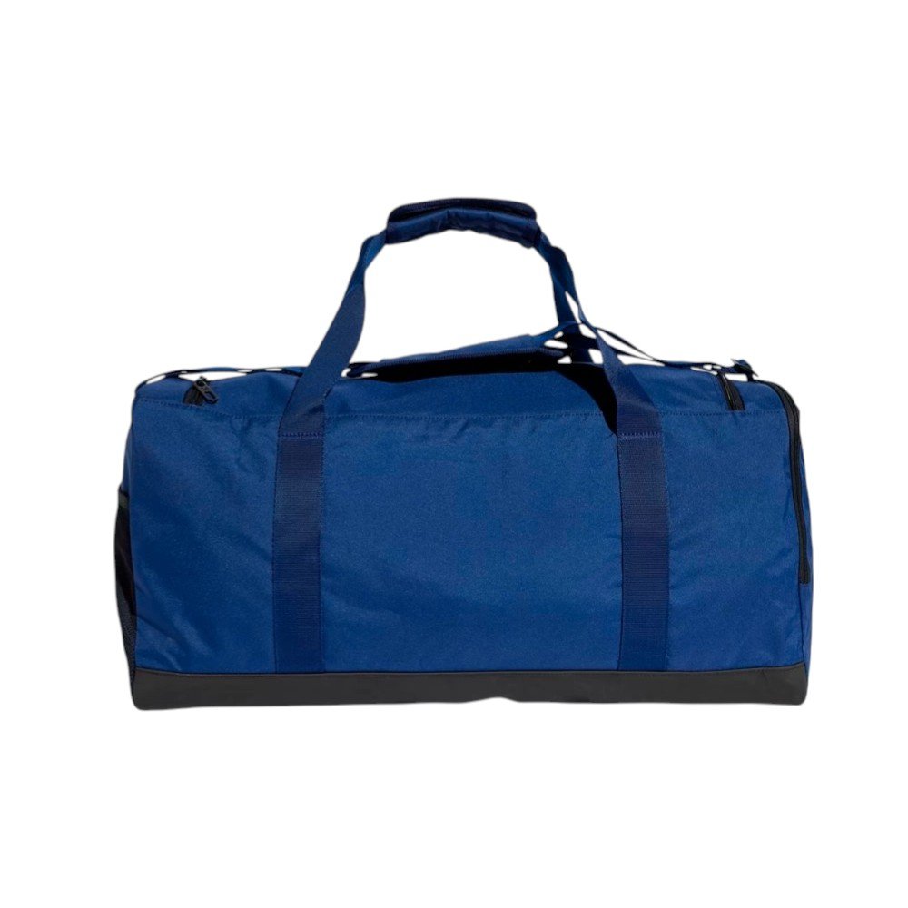 Bolsa Adidas Duffel Linear Média Preto/Azul 2
