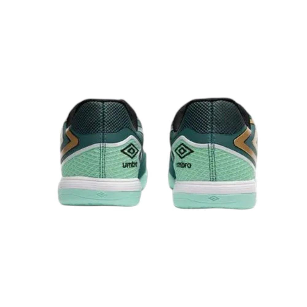 Chuteira Futsal Umbro Pro 5 Bump Verde/Dourado 3