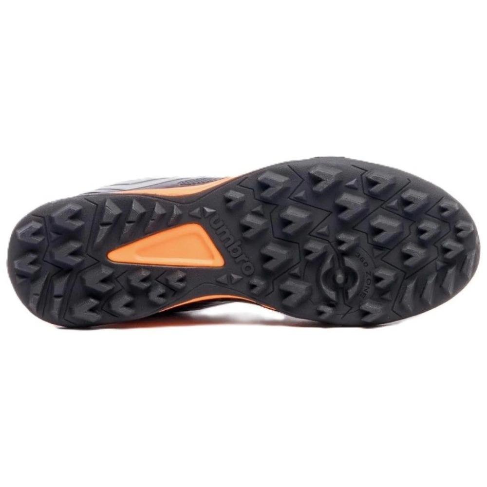 Chuteira Society Umbro Pro 5 Club Preto/Laranja 5