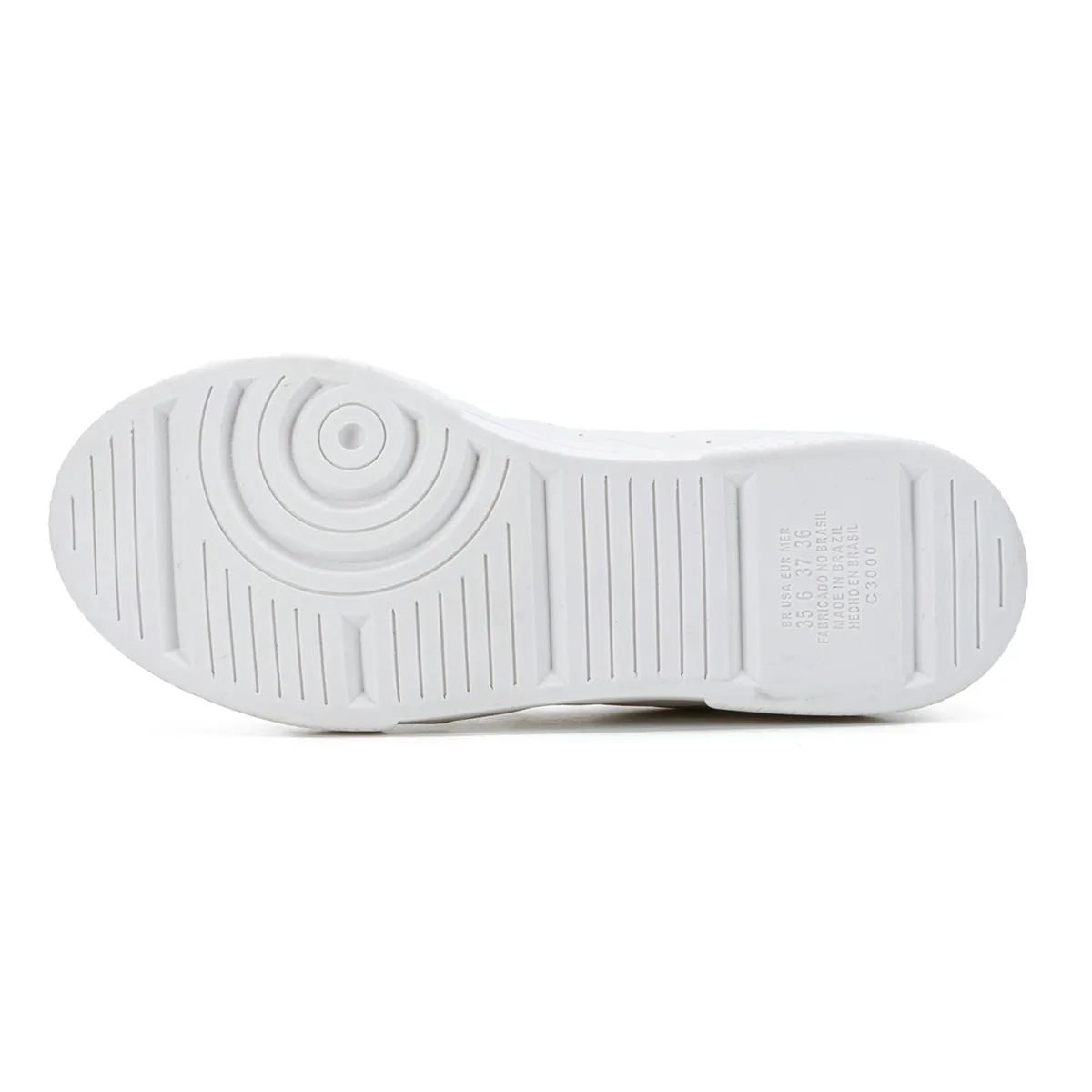 Tênis Feminino Casual  Calce Fácil Kolosh C3013 Branco Branco 5