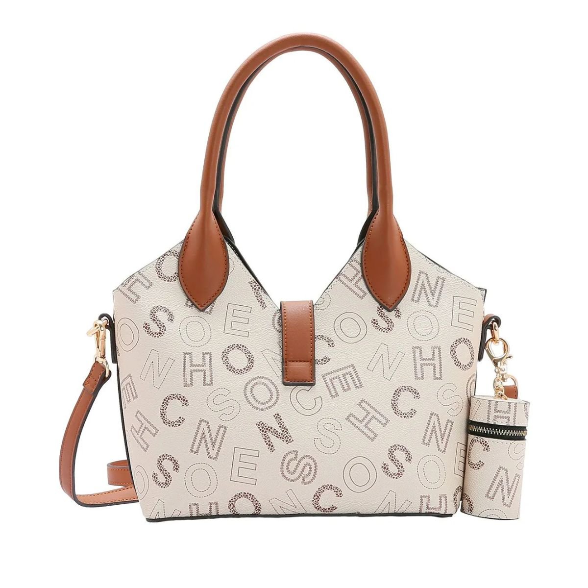 Chenson Bolsa Fem 84541 Bege Bege/Marrom 1