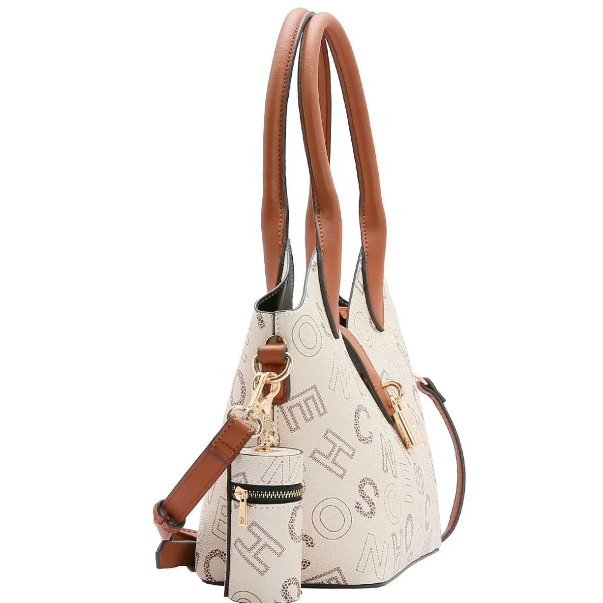 Chenson Bolsa Fem 84541 Bege Bege/Marrom 2