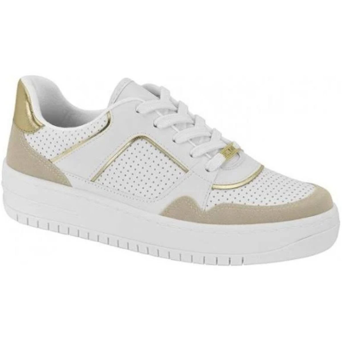 Vizzano Tenis Fem 1389114 Branco Branco/Bege/Dourado 1