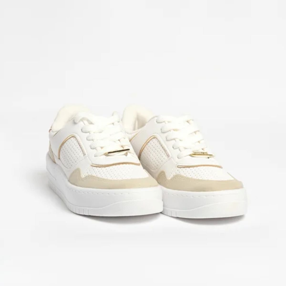 Vizzano Tenis Fem 1389114 Branco Branco/Bege/Dourado 5