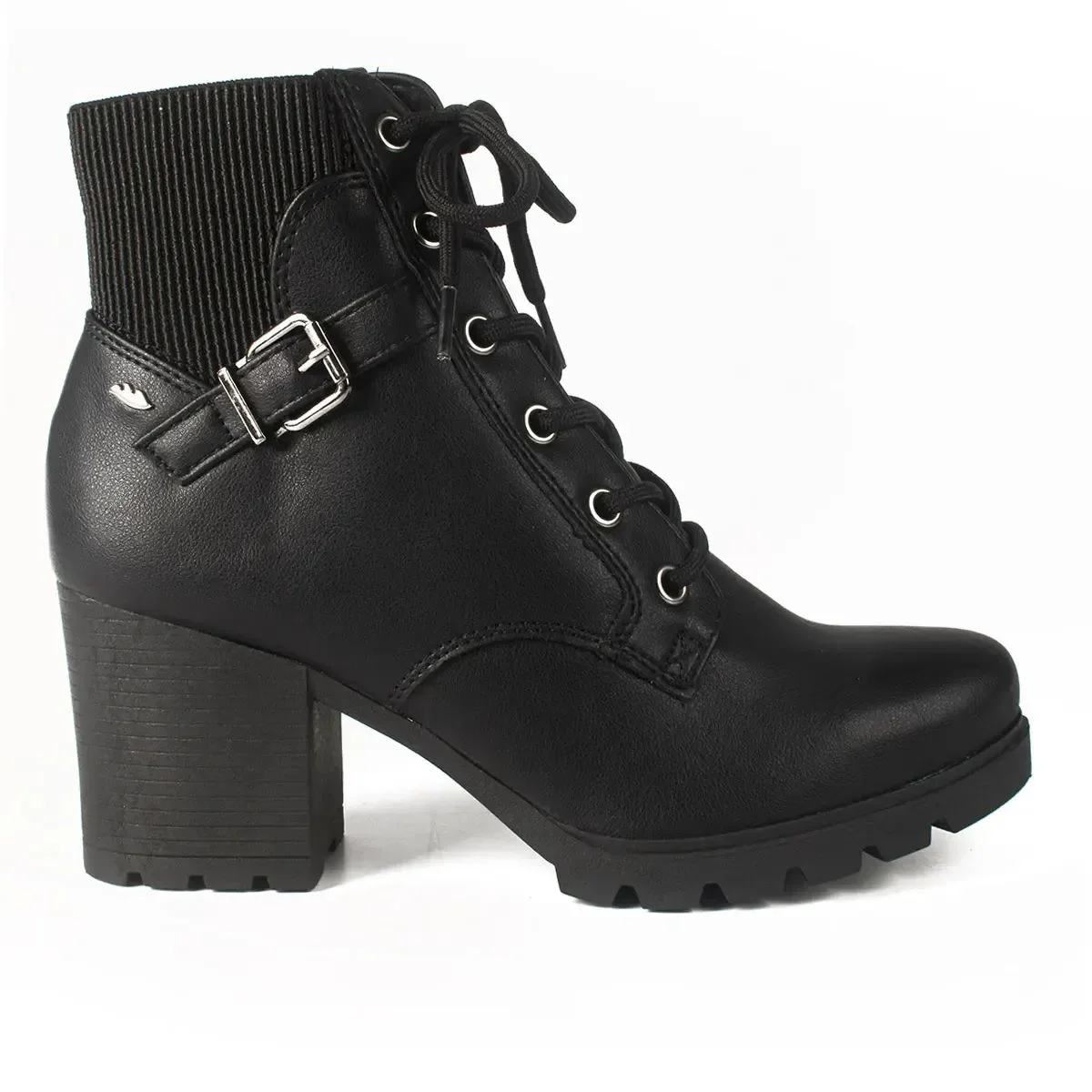 Bota Coturno Feminina Dakota de Salto Bloco G9541 Preto Preto