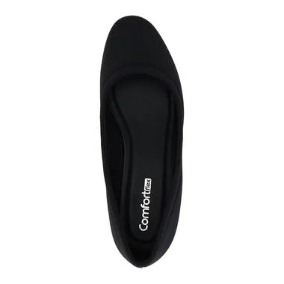 Sapatilha Feminina Anabela  Joanete Comfortflex 2494305 Preto Preto 4