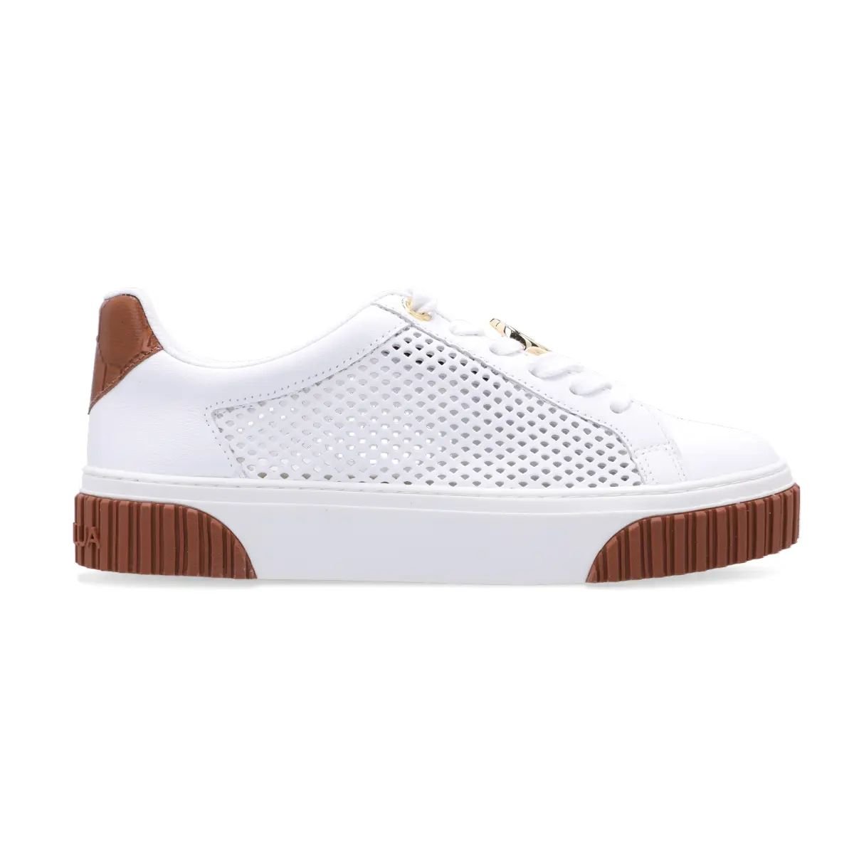 Tênis Feminino em Couro Lux Âmbar Luz da Lua 80140025 Branco Branco