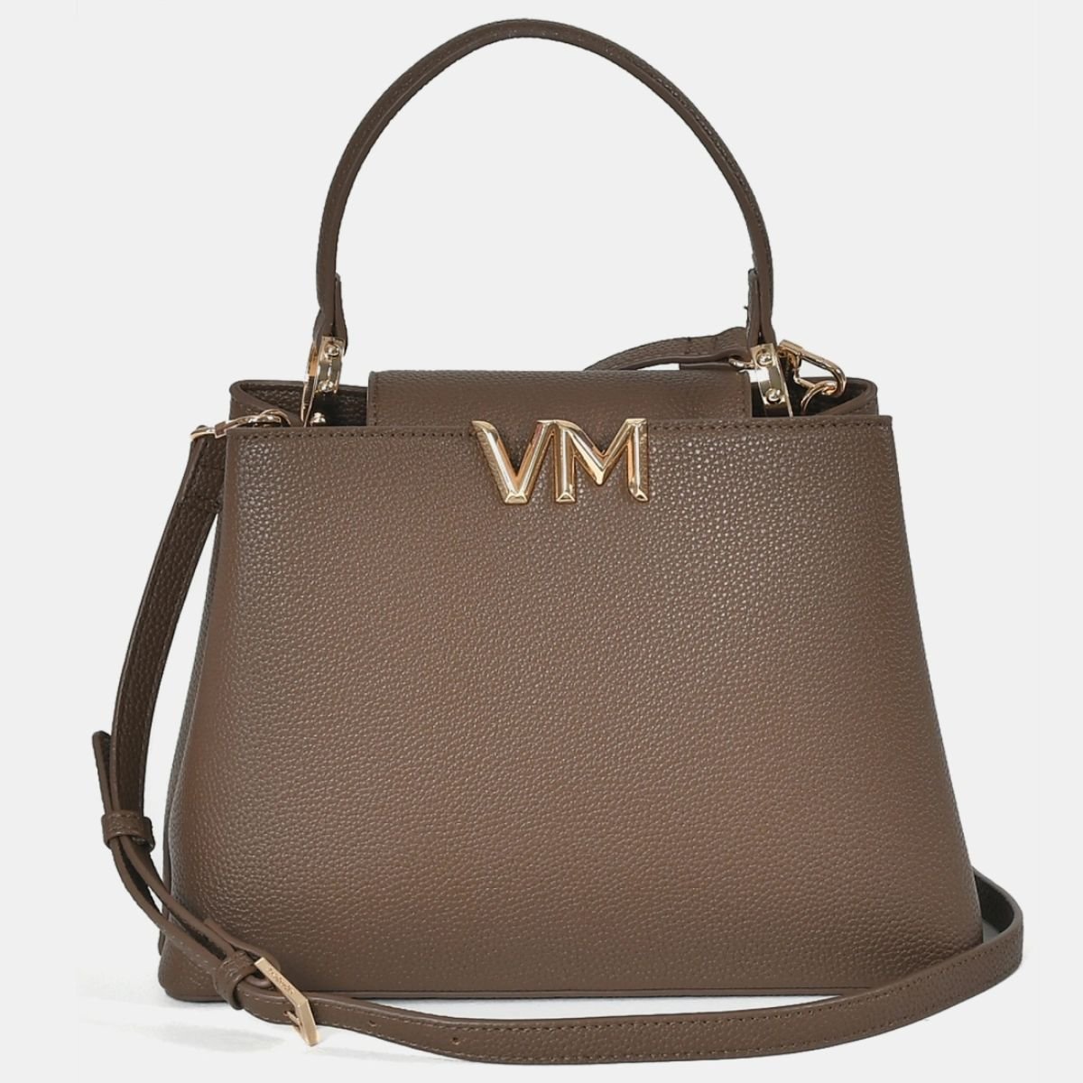 Bolsa Tote Feminina 3 Divisórias Via Marte B1-159 Marrom Cafe Marrom 1