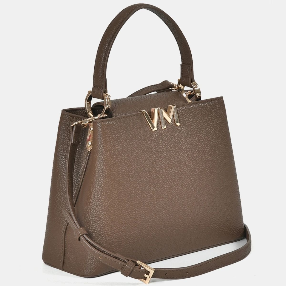 Bolsa Tote Feminina 3 Divisórias Via Marte B1-159 Marrom Cafe Marrom 2