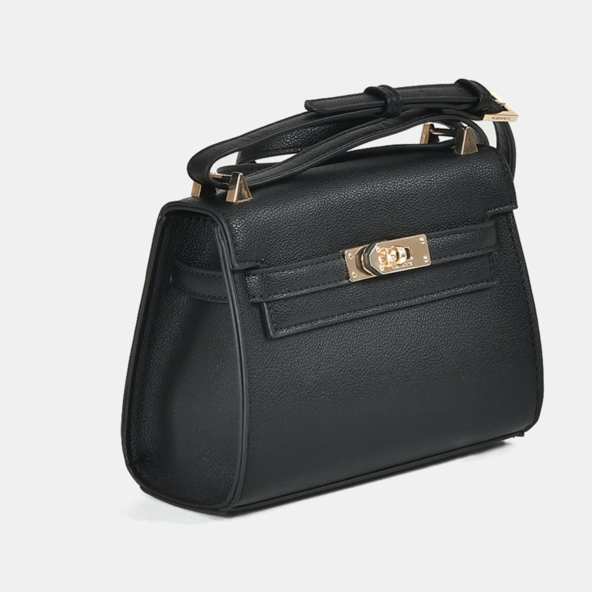 Bolsa Tote Feminina Via Marte B1-207 Preto Preto 2