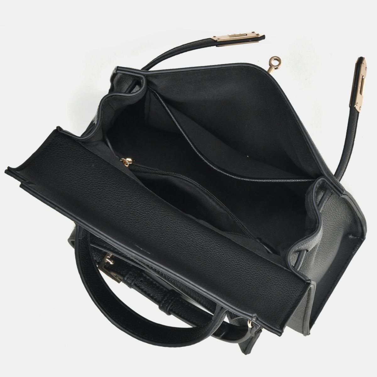 Bolsa Tote Feminina Via Marte B1-207 Preto Preto 3