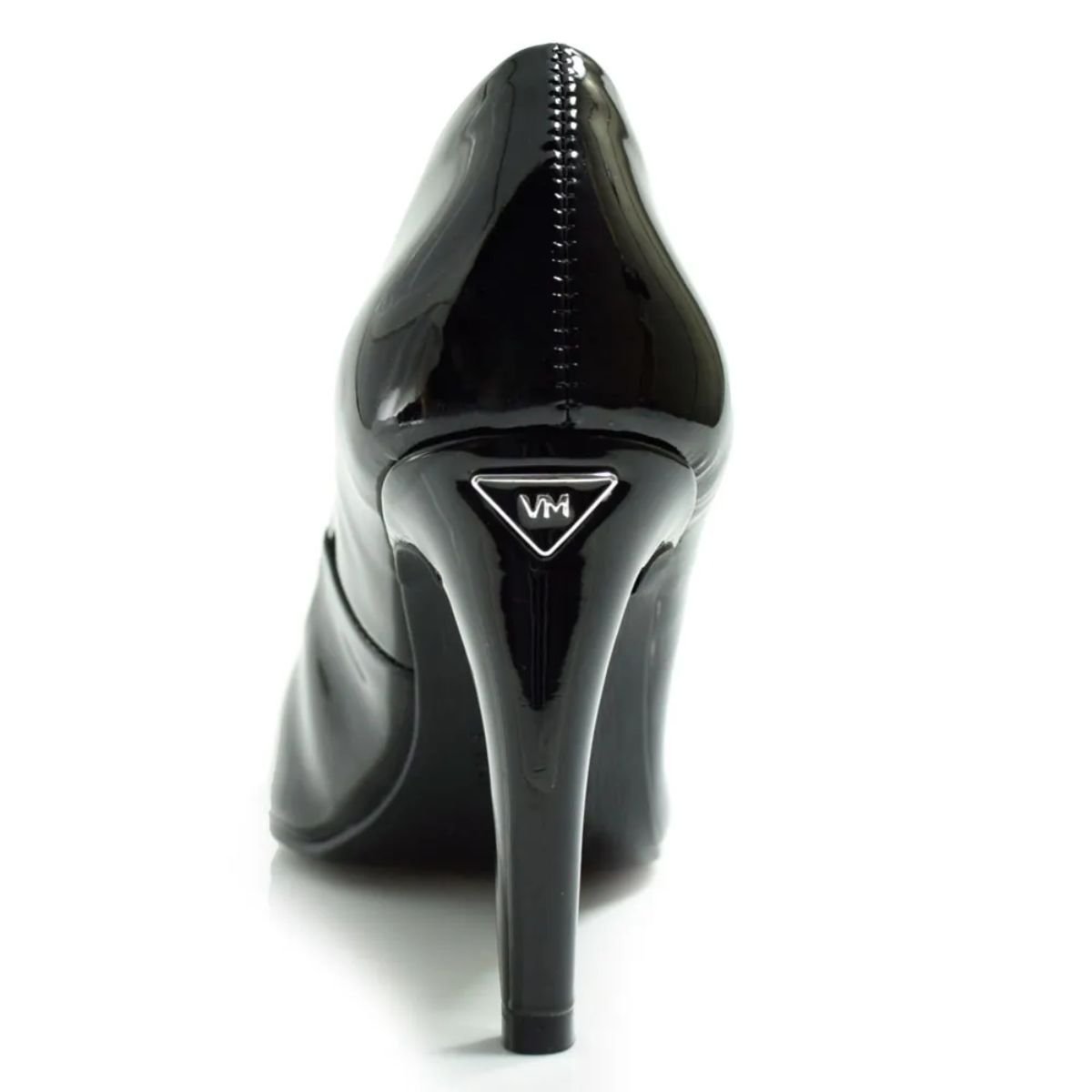 Scarpin Feminino em Verniz Via Marte 045001 Preto Preto 4