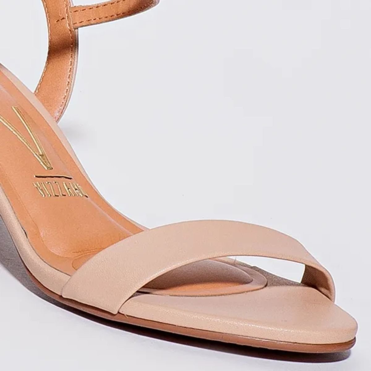 Sandália Feminina Salto Médio Quadrado Vizzano 6291900 Bege Bege 4