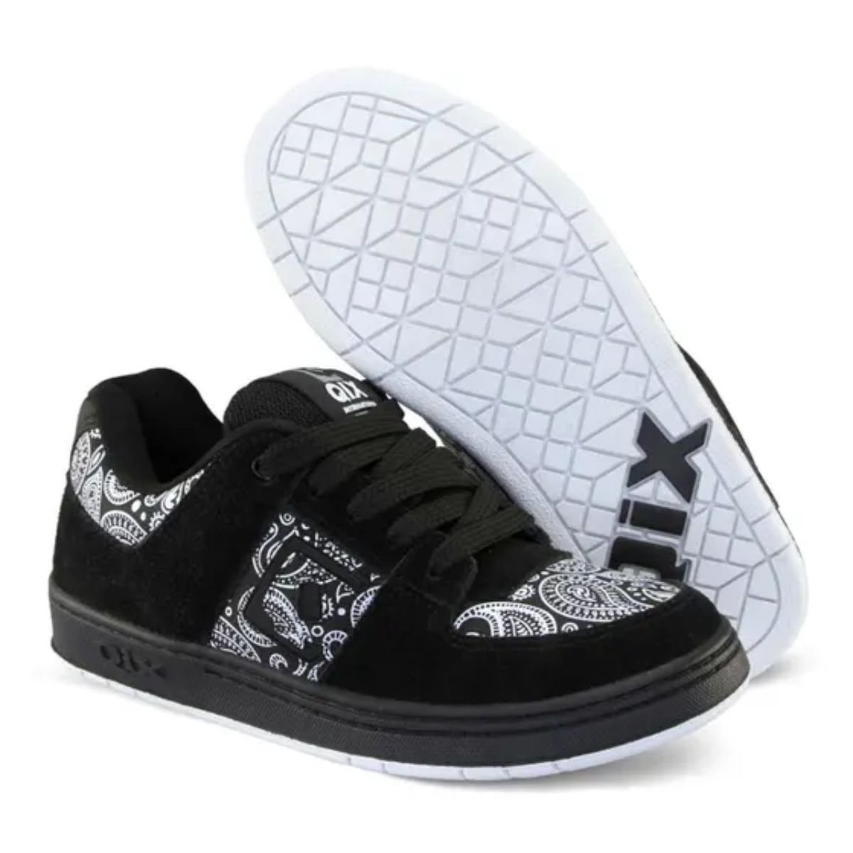 Tênis Masculino Qix 90'S OG 52010021 Preto Preto/Branco 3