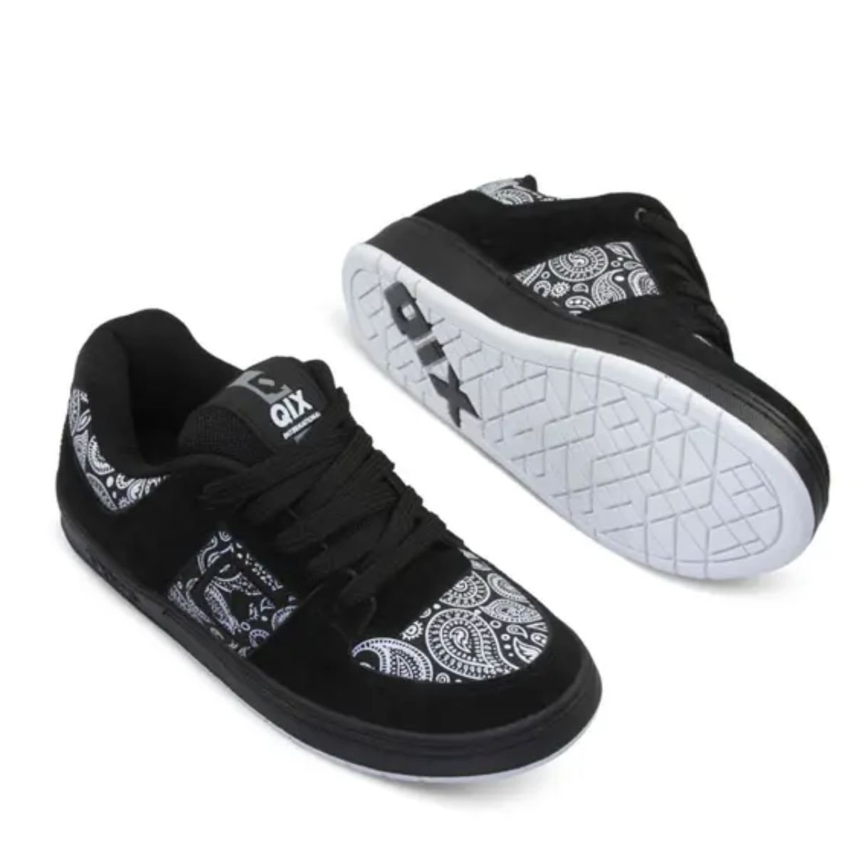 Tênis Masculino Qix 90'S OG 52010021 Preto Preto/Branco 4