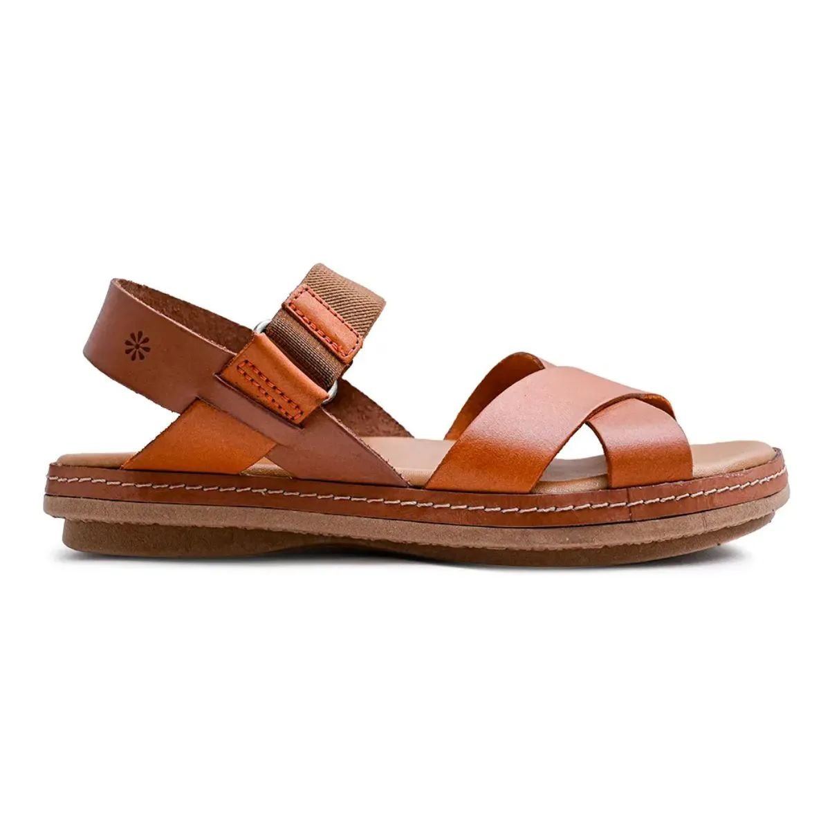 Sandália em Couro New Face 21821 Marrom