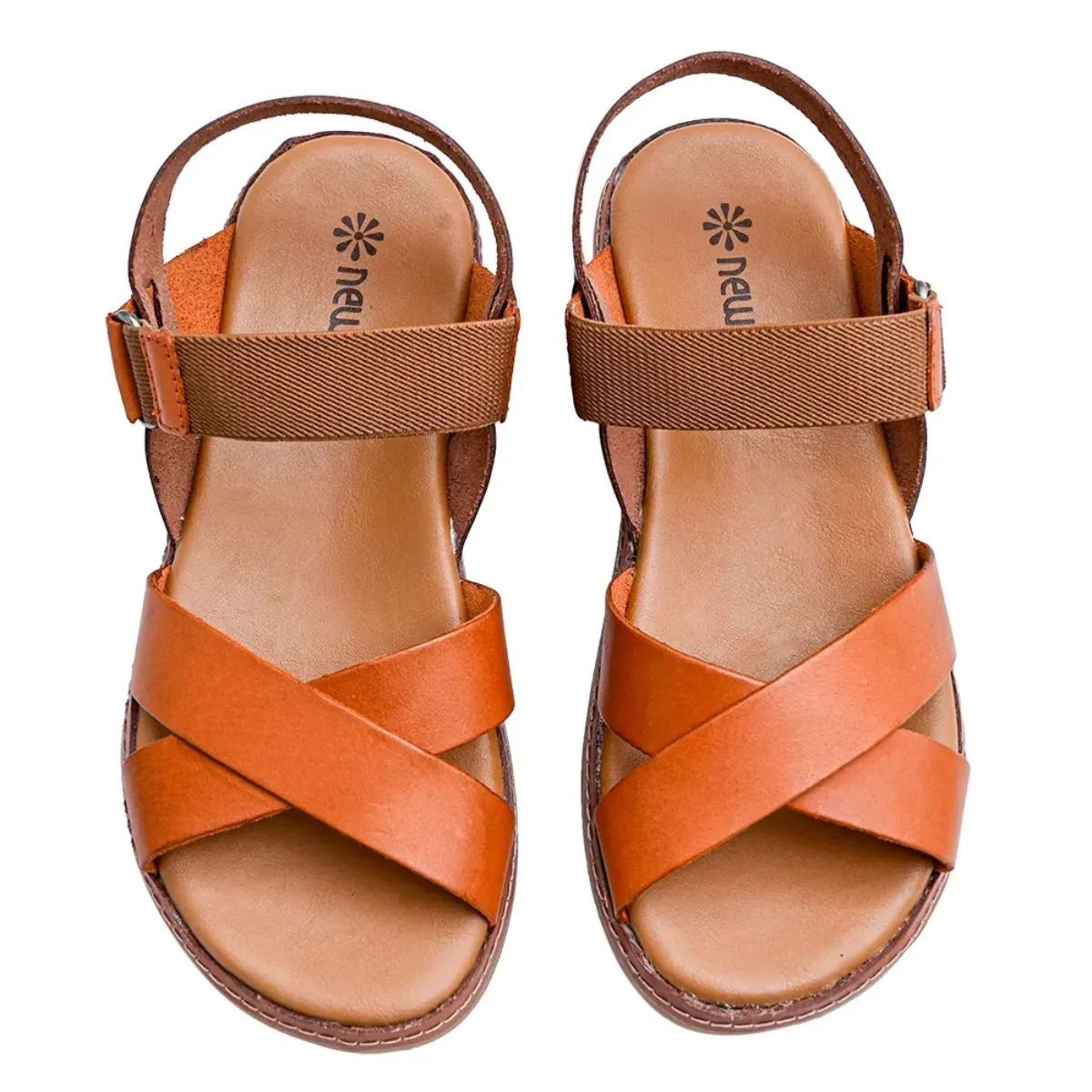 Sandália em Couro New Face 21821 Marrom Marrom 2