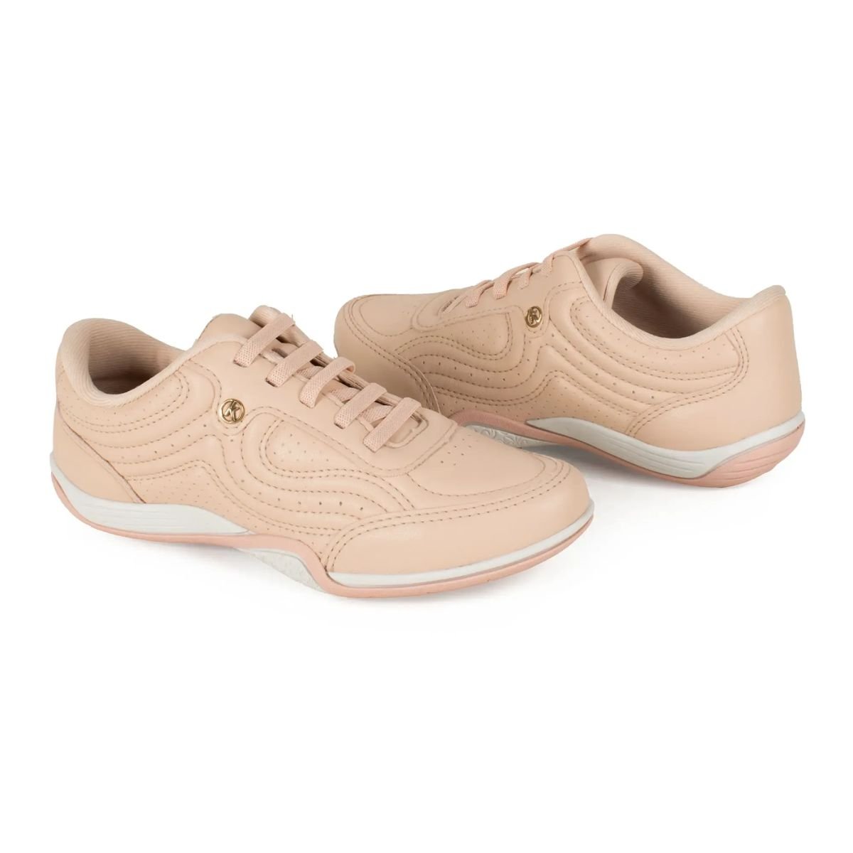 Tênis casual Calce Fácil elástico Kolosh C3695 Rose Rose 4