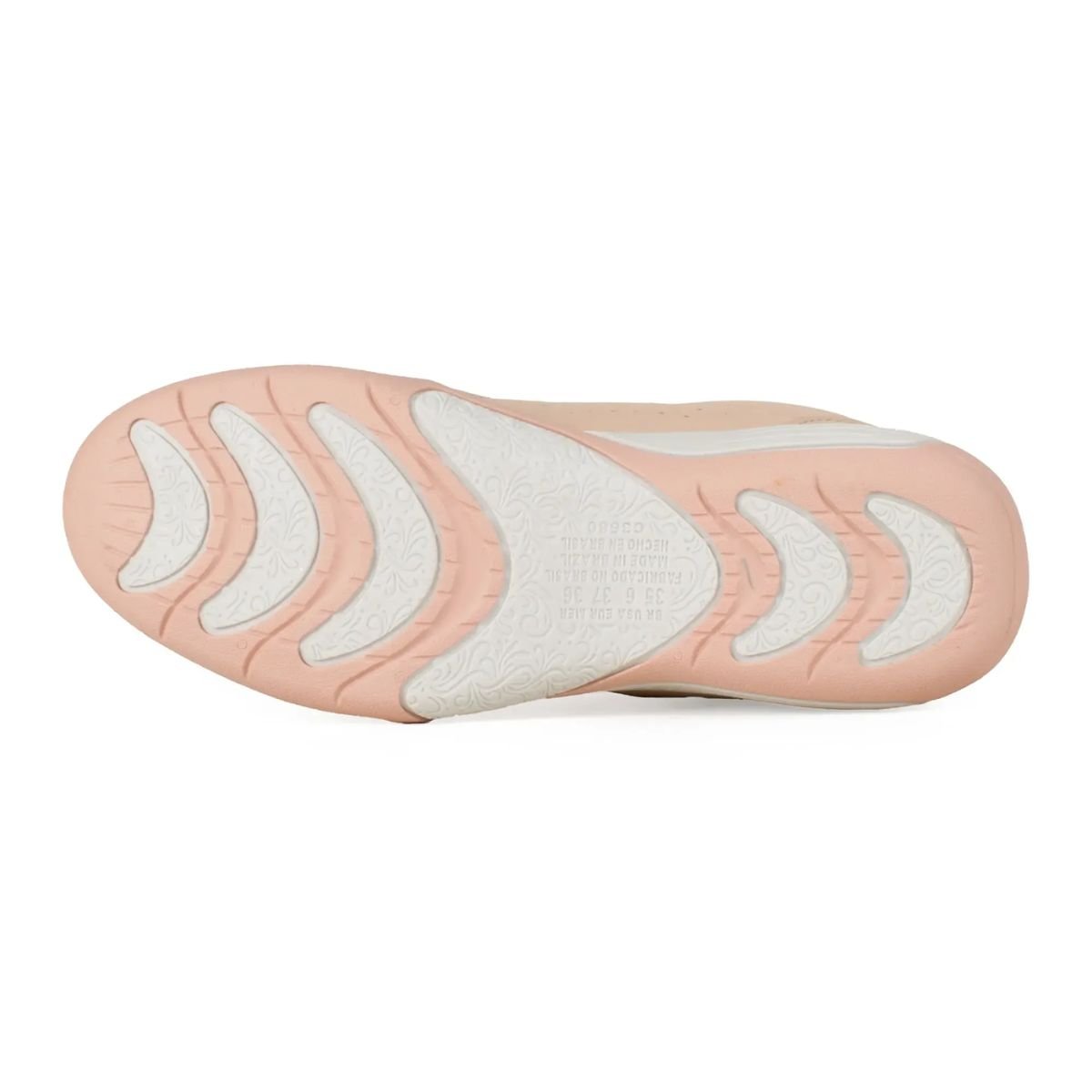 Tênis casual Calce Fácil elástico Kolosh C3695 Rose Rose 6