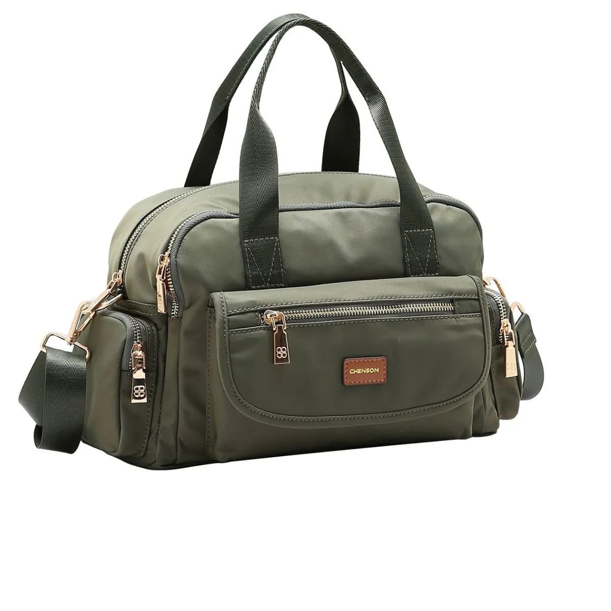 Bolsa Feminina Original Twill Nylon Mão Chenson 84943 Verde