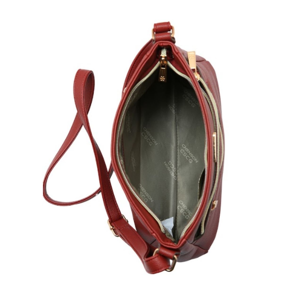 Bolsa Feminina Chenson  Transversal 84922 Marrom Marrom 4