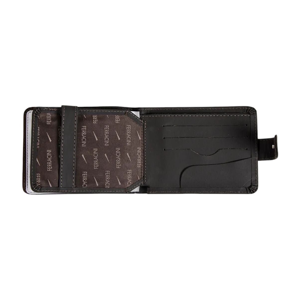 Carteira Masculina em Couro Ferracini CFB005B Marrom Marrom 2